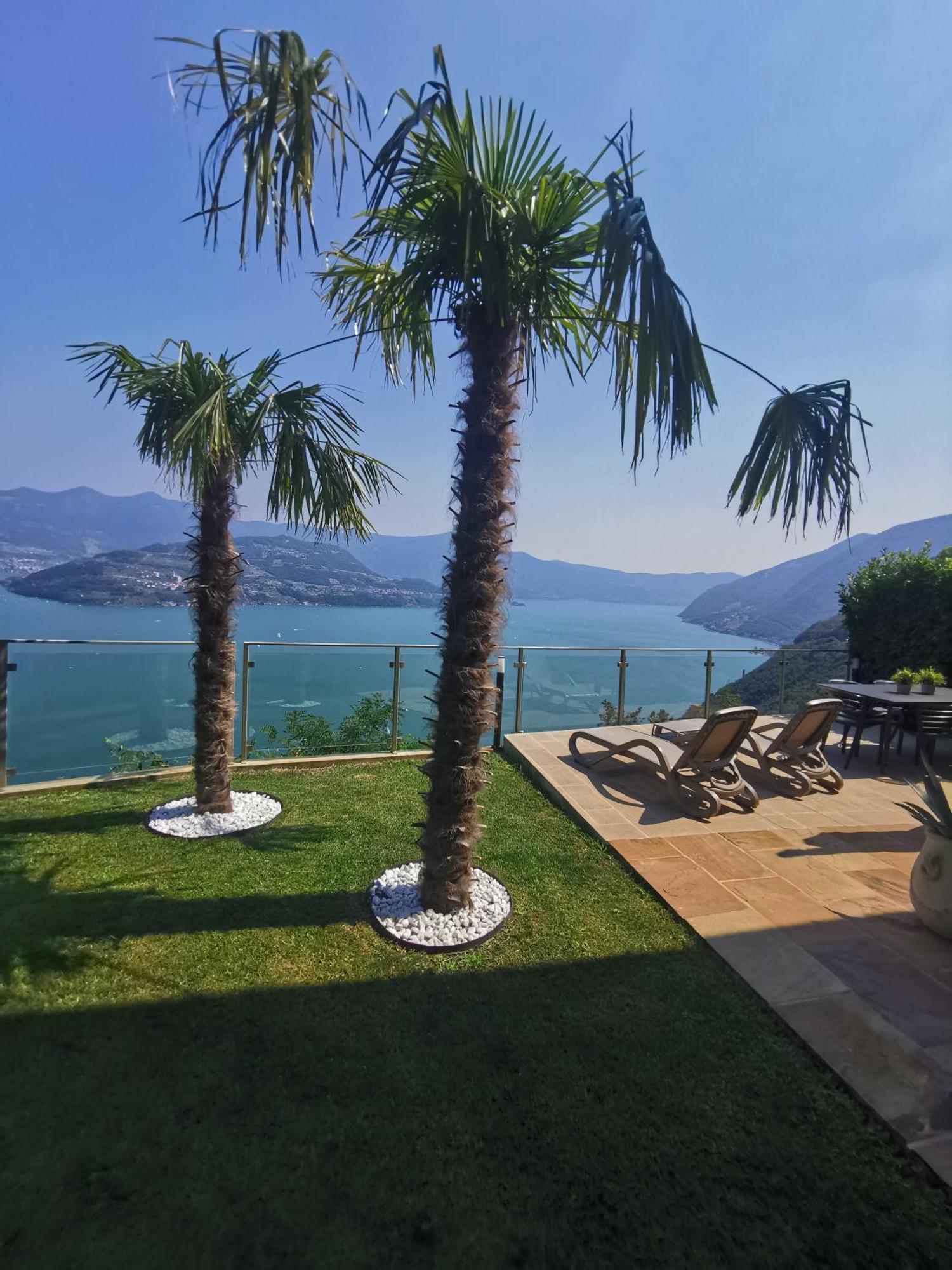 Mia Isola With Lake View, Garden And Swimming Pool Parzanica Екстериор снимка
